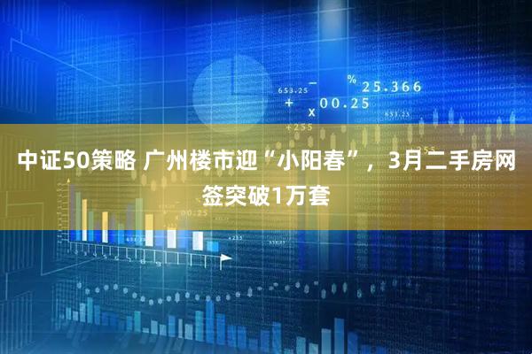 中证50策略 广州楼市迎“小阳春”，3月二手房网签突破1万套